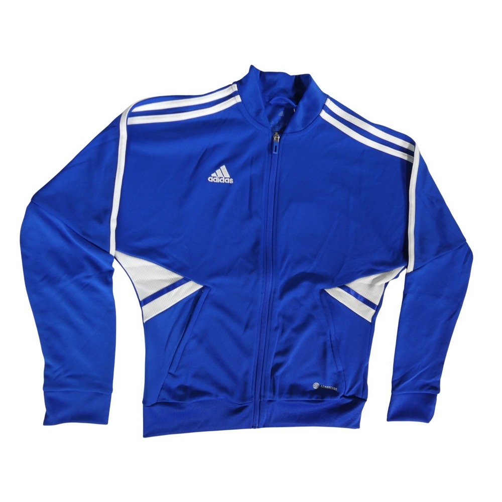 Adidas Women's Track Top HB0002 Royal Blue Size S Full Zip Athletic Jacket - Picture 2 of 10